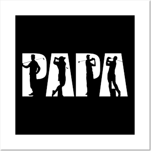 Papa Golf Men's Father's Day Golfing Design Posters and Art